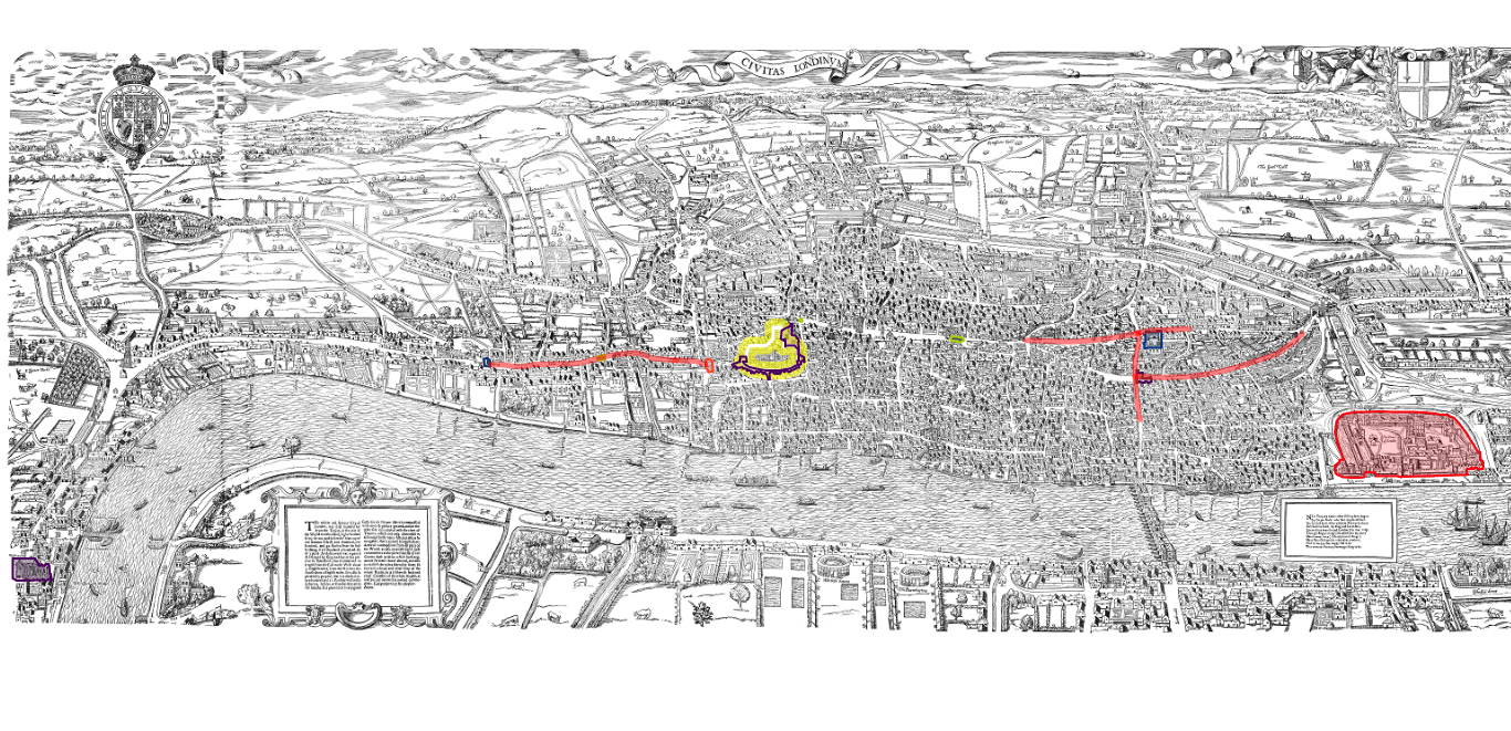 Mary's coronation route.