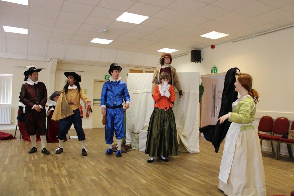 A group of people looking surprised